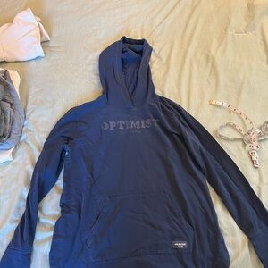 Life Is Good Navy Optimist Hoodie Crusher Flex